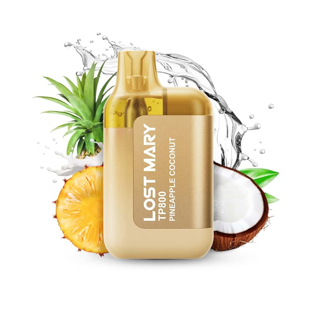 Vapeurs jetables Lost Mary TP800 Ananas Noix de Coco
