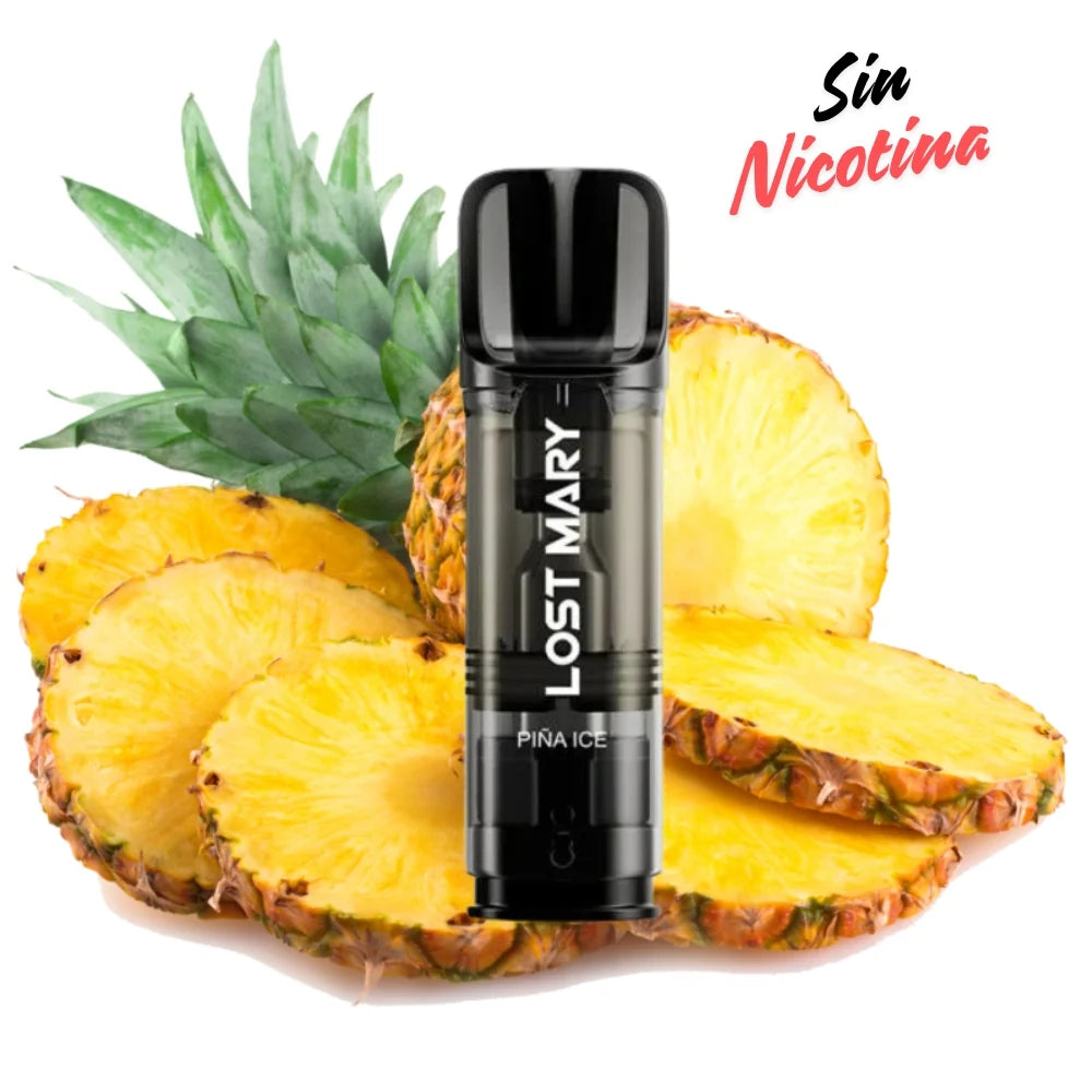Lost Mary Tappo Air Cápsula Pineapple Sin Nicotina (Pack 2)