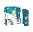 Aroma King Smart Cápsula Kiwi Mix Ice 20mg 1400 puffs (2x700) pack de 2 dispositivos color azul.