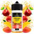 Wailani Juice di Bombo Flacone aroma longfill pesca e mango da 30 ml (formato 30/120 ml), dal design fruttato che evoca pesca e mango.