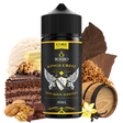 Botella de aroma Bombo King Crest Don Juan Aldonza de 20 ml (formato 20/120 ml), con diseño en negro y detalles dorados, que representa un sabor dulce tipo postre con crema, notas de vainilla y matices de tabaco suave.