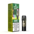 Capsula Vapeame To Revive Honey Melon x1, vape pod ricaricabile con e-liquid al gusto di melone dolce tipo melata, capacità di 2 ml, 20 mg/ml di nicotina e fino a 1000 sbuffi, presentato insieme alla sua scatola originale con le informazioni sul prodotto.