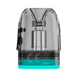 Cartridge Voopoo Argus Top Fill (pack of 3 units), with transparent design that allows you to see the interior, top filling system and turquoise base compatible with devices Argus.
