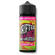 Aroma Drifter Bar Juice Strawberry Kiwi 24 ml en formato longfill, botella con etiqueta verde junto a fresas y kiwi que representan su sabor.