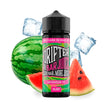 Aroma Drifter Bar Juice Watermelon Ice 24ml en formato longfill, botella con etiqueta verde junto a sandía y hielo que representan su sabor.