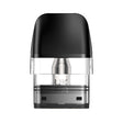 Confezione da 3 cartucce Geekvape Q Pod Top Fill da 2 ml con serbatoio trasparente, sistema di ricarica dall'alto e bocchino nero integrato.