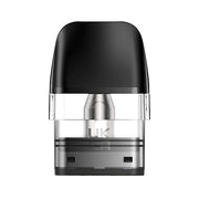 Pack of 3 cartridges Geekvape 2 ml Q Pod Top Fill with 0.7 ohm resistance, transparent tank, top filling system and integrated black mouthpiece.