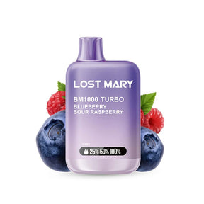 Vapeur jetable Lost Mary Bm1000 Framboise aigre bleue
