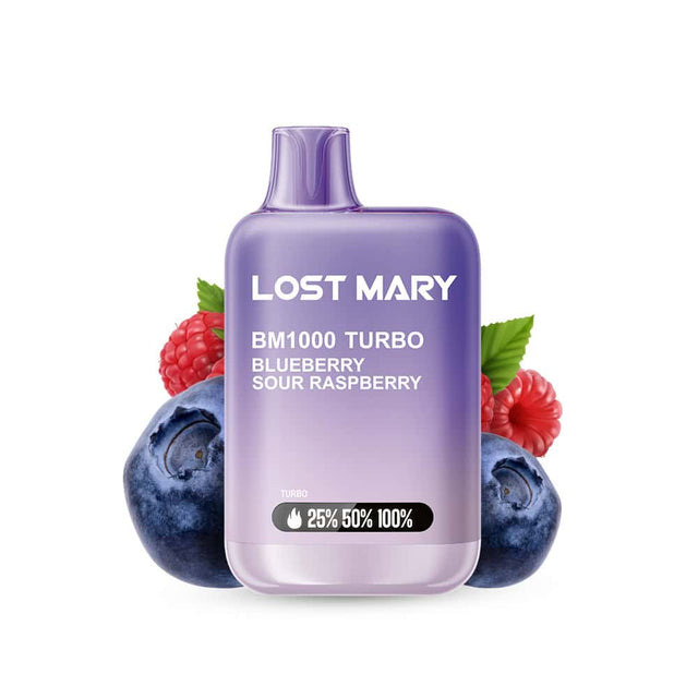 Vapeur jetable Lost Mary Bm1000 Framboise aigre bleue