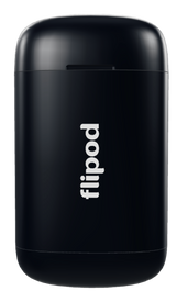 Estuche Flipod de color negro, para guardar y llevar los pods de tu vaper.