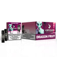Pack of 10 boxes of capsules Vapeame Dragon Fruit, dragon fruit flavor vape pods with tropical and sweet profile, 2x800 puffs system (up to 1600 puffs), presented in its original box.