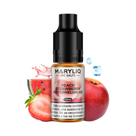 Sales de Nicotina Maryliq by Lost Mary sabor Peach Strawberry Watermelon Ice