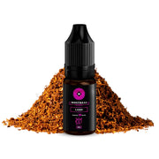 Montreal Lasso liquido ai sali di nicotina da 10 ml, flacone dal design nei toni del marrone, accompagnato da note di tabacco che ne rappresentano il sapore.