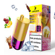 Vaper Desechable Sin Nicotina Vapeame 3 en 1 yellow. 3 sabores ajustables: cherry cola, watermelon kiwi, mango passion fruit.