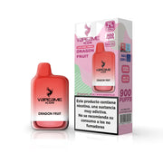 vapoteur jetable Vapeame Icon Arôme Fruit du Dragon 20 mg (2% nicotine) 900 bouffées de couleur rouge dégradé.