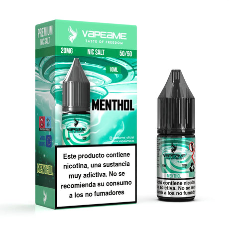 Vapeame Nic Salt Menthol 10ml 20mg nicotine salts