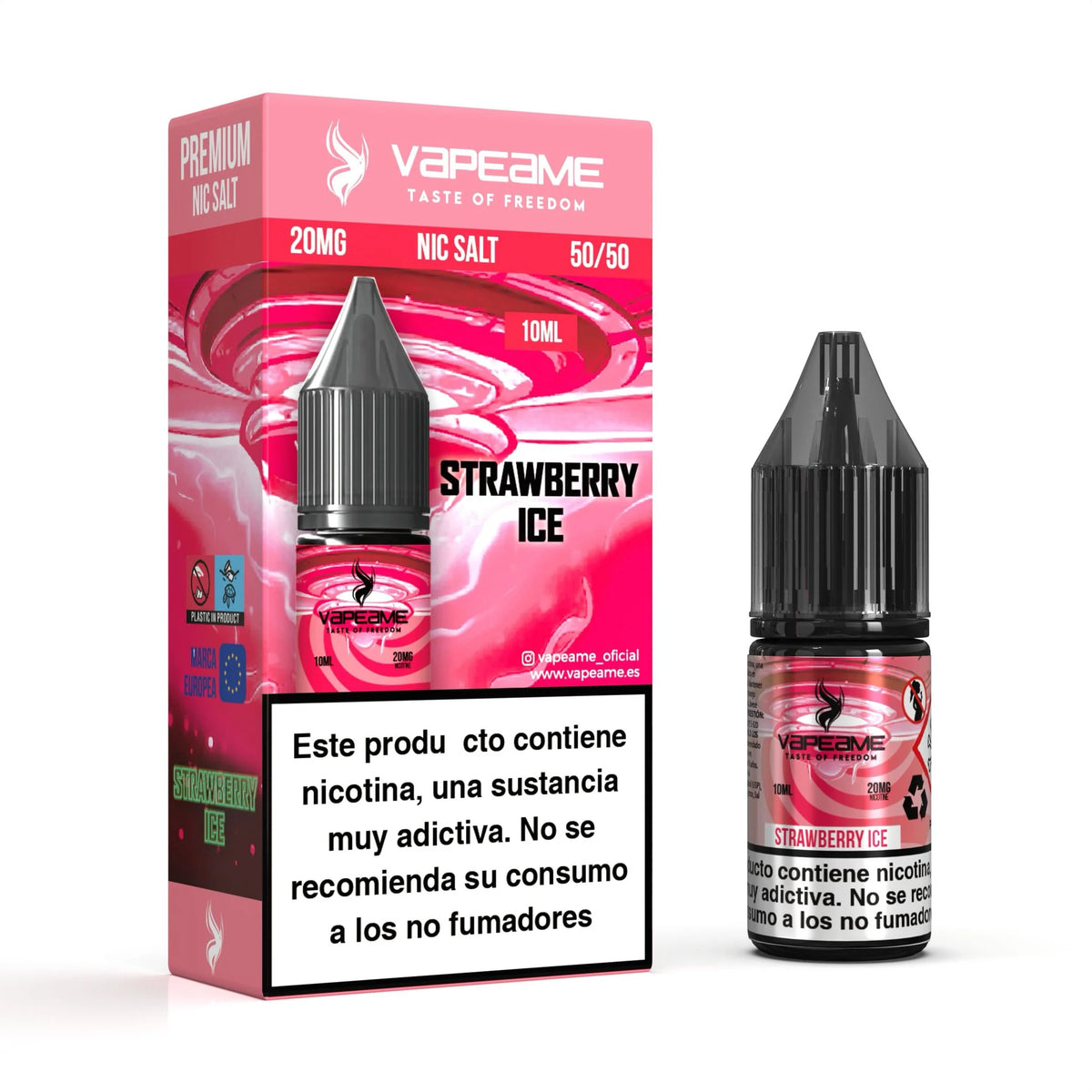 Vapeame Nic Salt Strawberry Ice 10 ml 20 mg sels de nicotine