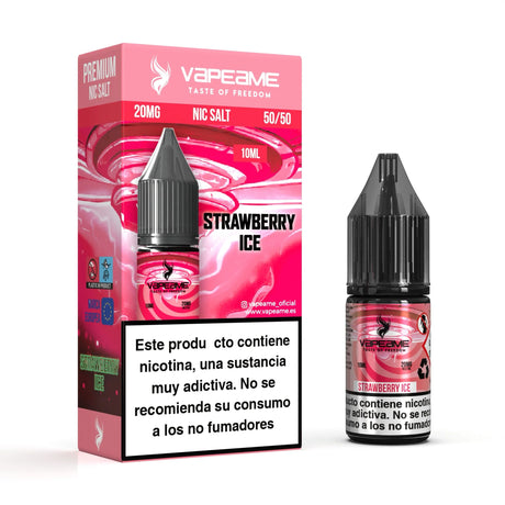 Vapeame Nic Salt Strawberry Ice 10ml 20mg nicotine salts