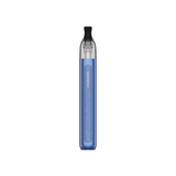 vapoteur rechargeable Vaporesso Eco One Kit Pro Pod en bleu avec un design cylindrique et une finition texturée, un réservoir supérieur transparent et un embout noir intégré.