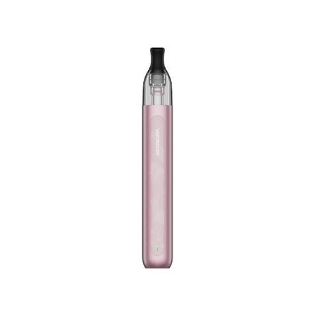 Vaper recargable Vaporesso Eco One Pro Pod Kit en color rosa con diseño cilíndrico y acabado texturizado, depósito transparente superior y boquilla negra integrada.