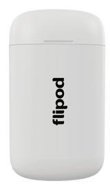 Estuche Flipod de color blanco, para guardar y llevar los pods de tu vaper.