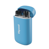 Estuche Flipod de color azul, para guardar los pods de tu vaper.
