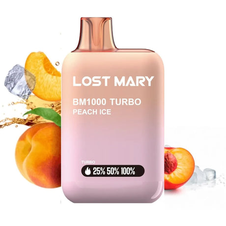 Vaper Desechable Lost Mary Bm1000 sabor Peach Ice