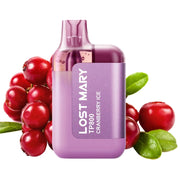 Vapeurs jetables Lost Mary Glace aux canneberges TP800